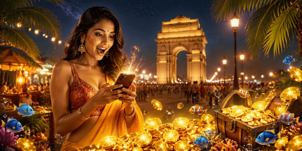 Evening view of India Gate and nearby gaming lounges